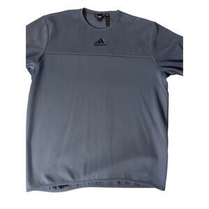 Adidas Long Sleeve Performance Shirt Men’s Large Blue Gray Athletic Training Top